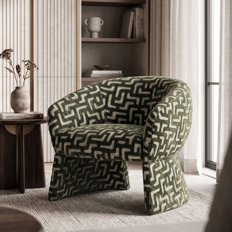 Fauteuil d'appoint Premier Maze, Olive foncé