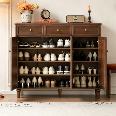 American style retro entrance shoe cabinet