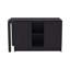 Bureau d'ordinateur spacieux de 72 pouces avec conception rotative réglable et rangement intégré, fini en panneau de particules noir élégant