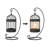 11.42'' H Metal Tabletop Lantern-770667625