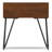 Hunter 22"W Solid Mango Wood and Metal Industrial Square End Table with Open Storage and Hairpin Legs-1629550643-1629550644