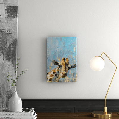 Oh Giraffe Wrapped Canvas Painting