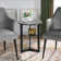 2-Tier Small Side End Table with Metal Frame