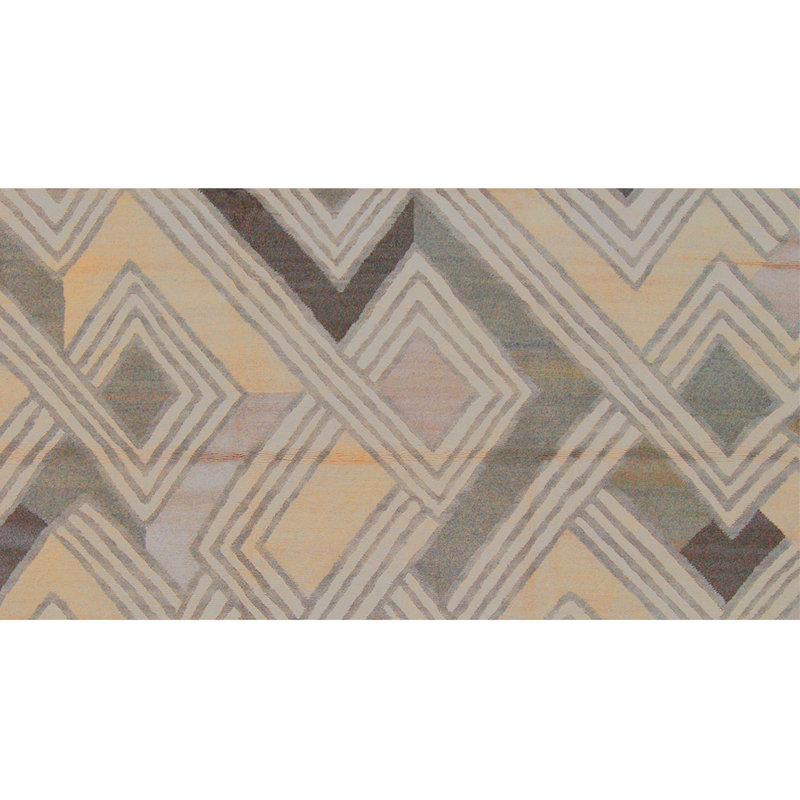 Tapis rectangulaire noué à la main