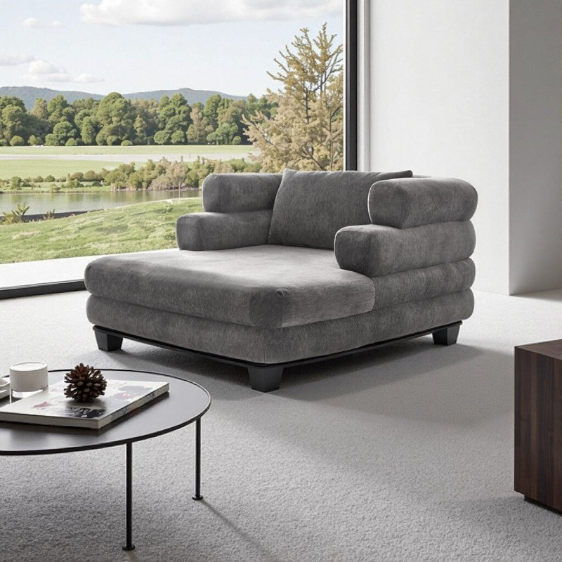 Très grand canapé-lit ultra-moelleux avec assise profonde et accoudoirs superposés - Luxe moderne pour la détente (conception à extension facile)