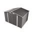Remise de rangement extérieure en métal gris 10 x 8 pi avec loquet verrouillable sur les portes doubles, fenêtres d'aération, pour la cour, le patio, les tondeuses à gazon idéales, les chaises, la structure en gris, faite de - générateurs de rangement, bicyclettes,