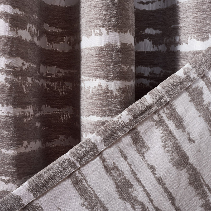 Antoni Room Darkening Curtain Single Panel, 52" W x 84" L, Gray