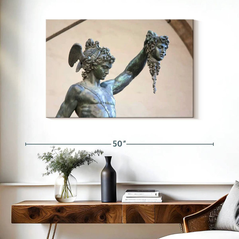 Statue Kelan Perseus et Medusa, H 26 po x l 39 po