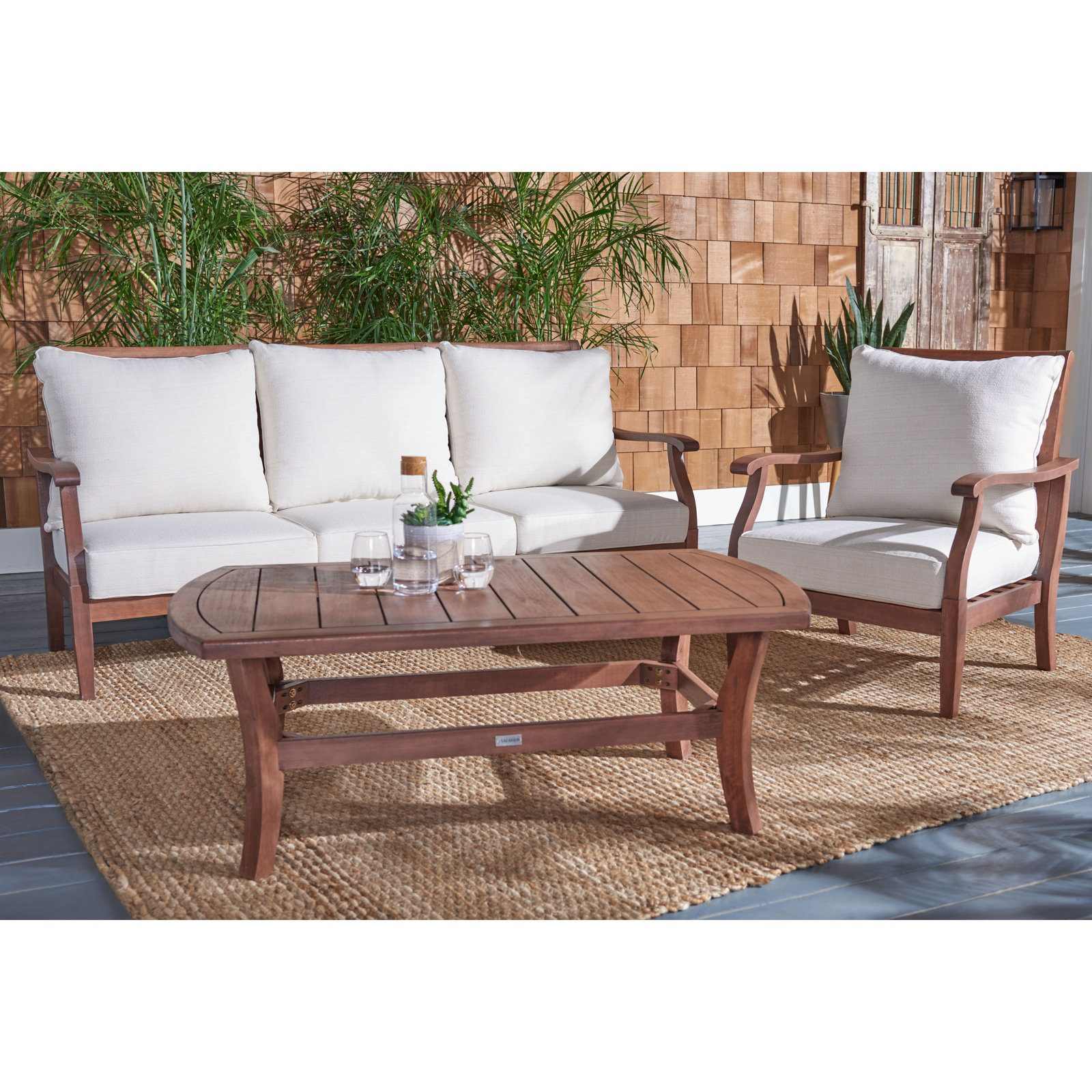 Oria 81" Eucalyptus Patio Sofa