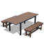 Table de salle à manger extensible en PEHD-94295408