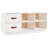 Shoe Bench With Storage -  Scandinavian Design With 2 Drawers And 4 Compartments, Easy Assembly-108803527