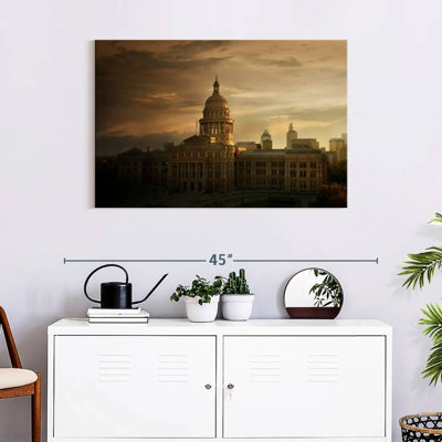 Coucher de soleil au Texas State Capitol