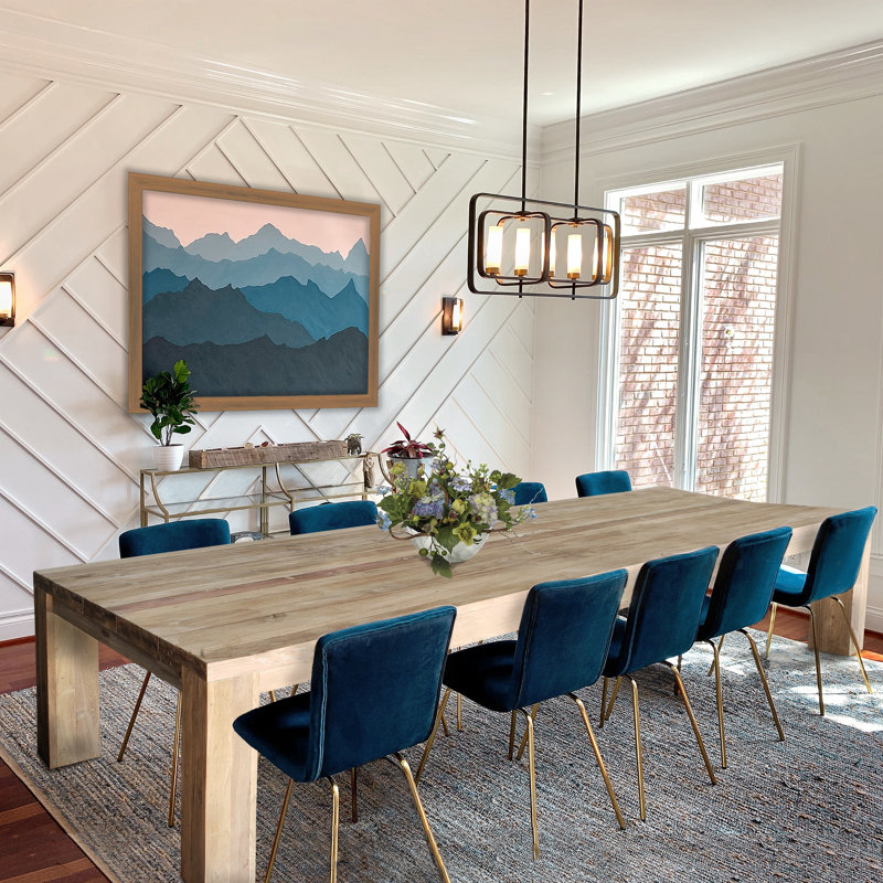 Table de salle à manger Trahan Marbella, H 31 po x L 102 po x l 39,5 po