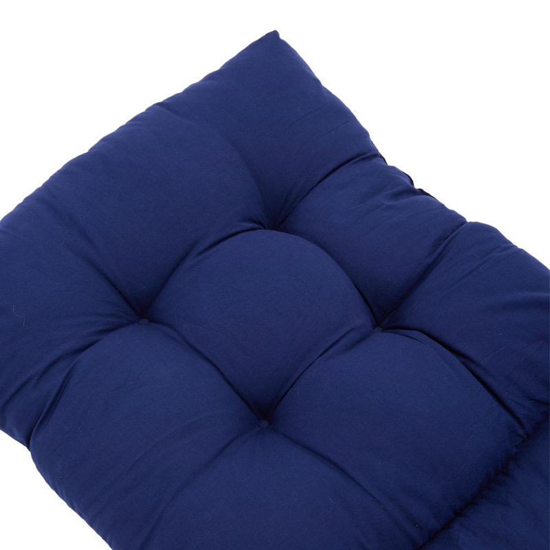 Tri-fold Back Cushion, Navy Blue