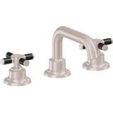 Descanso 8" Widespread Lavatory Faucet with Cross Carbon Fiber Handle