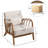 27.17" Wide Modern Upholstered Solid Wood Accent Chair With An Extra Pillow(Set of 3)-1924270549