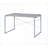 Desks Industrial Writing Desk, 47”W x 22”D x 28”H Wooden Top Metal Frame | Faux Concrete &amp; Silver Finish | Metal,Wood
