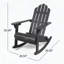 Chaise berçante Adirondack en bois d'acacia