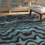 Tapis abstrait en laine et viscose touffeté à la main Candelo-401680834