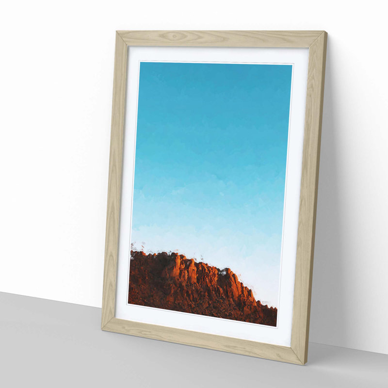 Joshua Tree National Park in Abstract - Framed Print, Oak, 76cm H x 50cm W x 2cm D