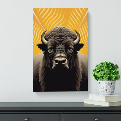 Bison - Wrapped Canvas