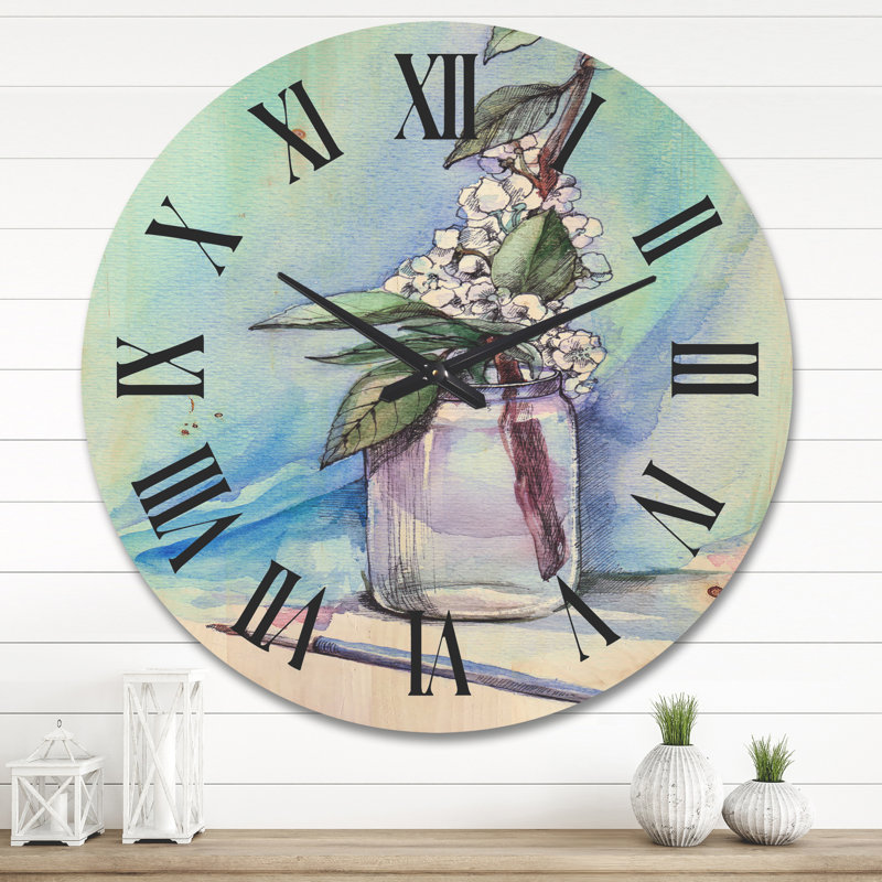 Horloge murale Cherry Blossom, Très grand