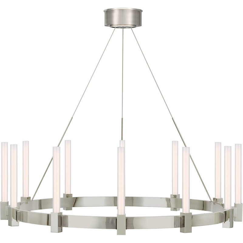 Ian K. Fowler Mafra Large Chandelier, Polished Nickel