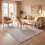 Carmel Modern Striped Cream Area Rug-131436895
