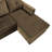 Modern & Contemporary 78" Reversible Sofa Chaise Sectional - Microfiber Sofa Chaise, Versatile Reversible Chaise Design, Sumptuous Brown Microfiber Upholstery-743595880