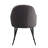 Giannone Tufted Side Chair in Dark Gray and Black (Set of 2)