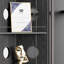 Paravent 6 panneaux en bois massif noir-882603779