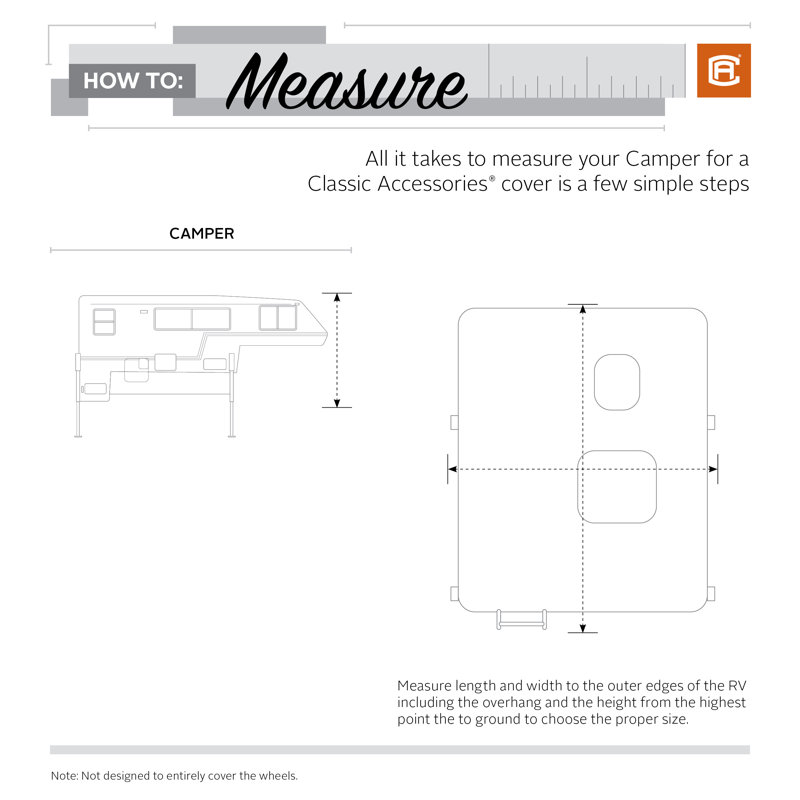 Overdrive PolyPro3 Elastic, Zipper Mildew Resistant RV Cover By Classic Accessories, 10 - 12'
