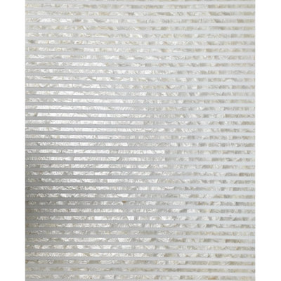 Natural Iridescent Nacre Shell Pearl Off White Stone Wallpaper Textured Lines 3d