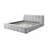Gray Chenille Eastern King Bed
