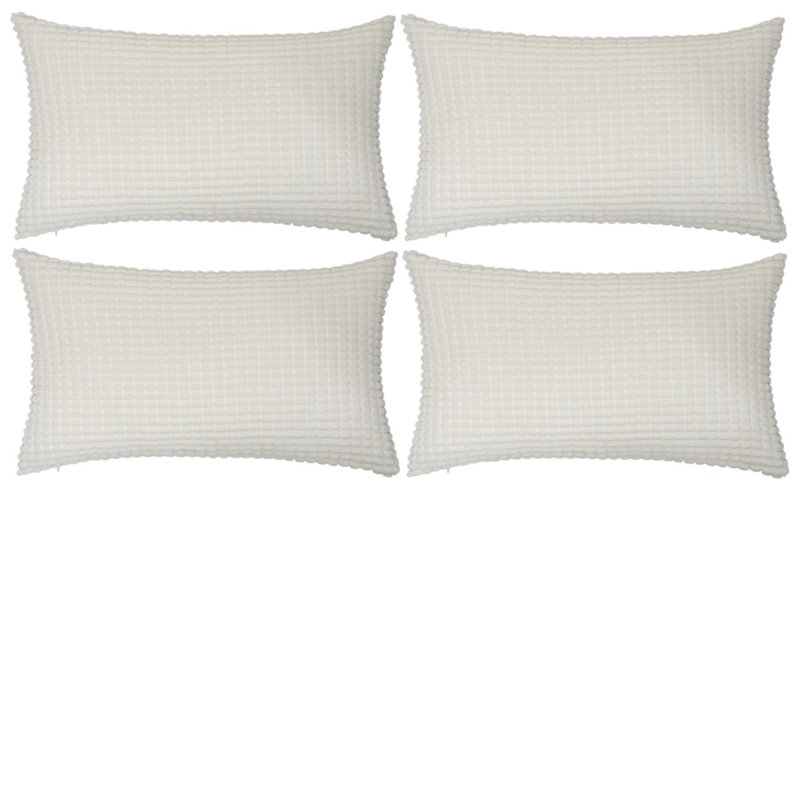Coussin Houndstooth, Crème