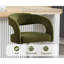 Swivel Upholstered Adjustable Height Counter Stool with Metal Frame-358558105
