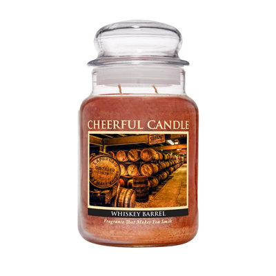 Whiskey Barrel Scented Jar Candle