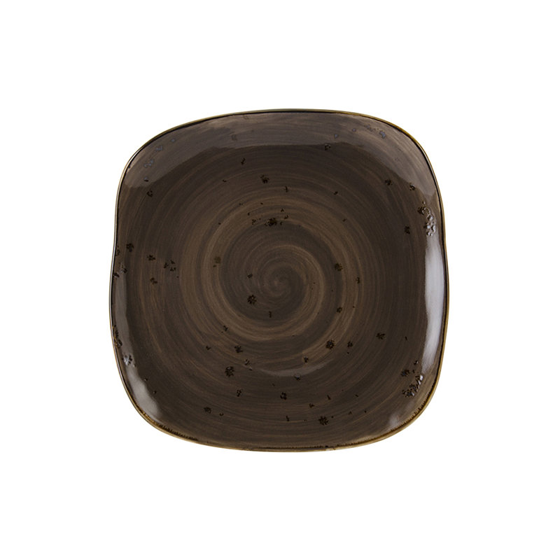 Assiette artisanale 9 po, 12 po, Noir