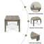 Table d'appoint d'extérieur en bois d'acacia-118369878-118369882