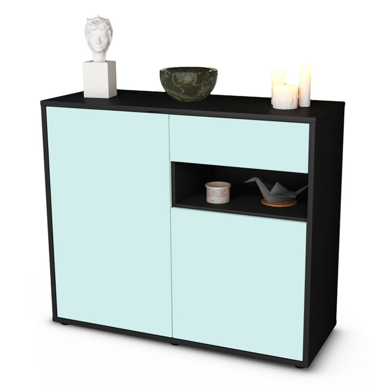 Rayburn 92cm Sideboard, Anthracite/Light blue