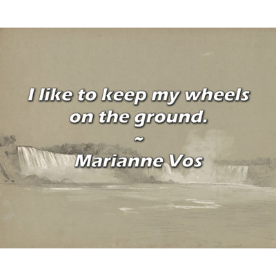 Citation de Marianne Vos: J'aime garder mes roues sur le sol.
