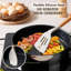 Ensemble d'ustensiles de cuisine en silicone 5 pièces avec poignée en bois, ustensiles de cuisine antiadhésifs pour une cuisson sûre et efficace, résistant à la chaleur et non toxique-112319928