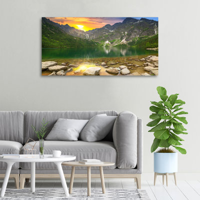 Sea Eye Of The Tatra Mountains - Wrapped Canvas Print