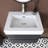Wall-Mounted Bathroom Vanity With Integrated Solid Surface Basin-1204495964