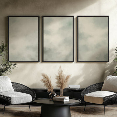 Framed Canvas Wall Art - Vintage Abstract Wall Prints for Bedroom