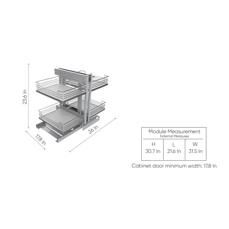 Organisateur d'armoire de coin Blind