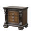 Ornate Moulding Table de chevet 1Pc USB
