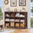 12 Cube Storage Organizer, Farmhouse 62 Inch Wide Display Bookshelf, Wooden 3 Tier Large Open Book Shelf, Vintage Bookcase for Home Office, Cubby Cabinet for Living Room, Bedroom-33435135-33435130