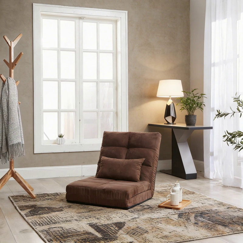 Canapé-lit triple rabattable, canapé-lit ajustable avec coussin, 5 positions inclinables, canapé-lit convertible pour invités, canapé de jeu et de loisirs moderne