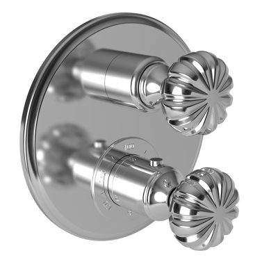 Alexandria 1/2" Round Thermostatic Trim Plate With Handle